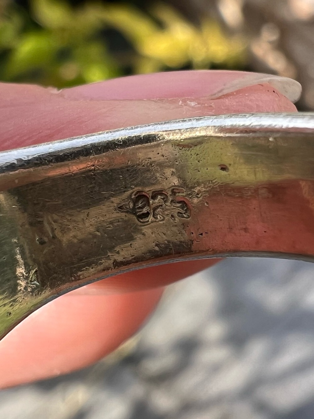 Chunky Silver & Red Ring - Picture 9 of 10